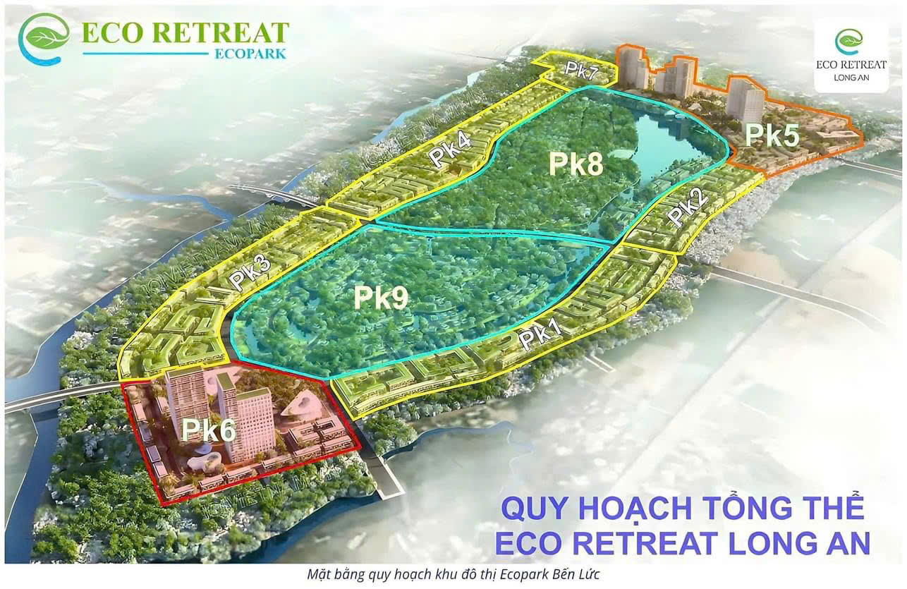 Phân khu vị trí Eco Retreat Long An